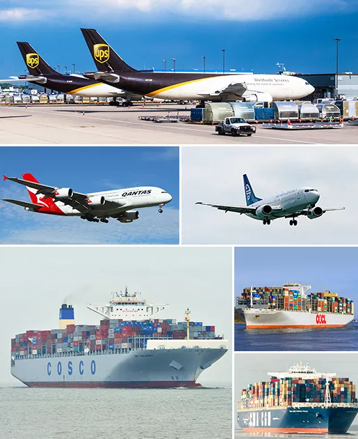 الشحن والخدمات اللوجستية